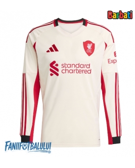Liverpool Tricou Fotbal Replică 2025-26 Barbati Deplasare Mâneci Lungi